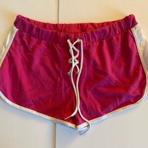 Hot pink BEBE sleep shorts